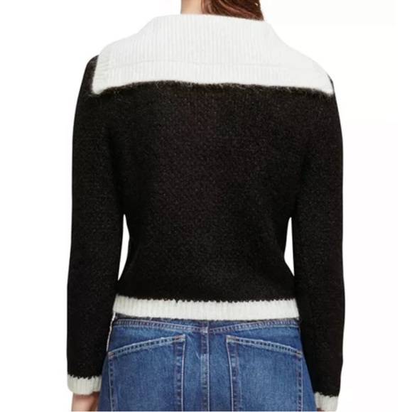 Maje Mutine Crested Button Cardigan - Picture 2 of 8